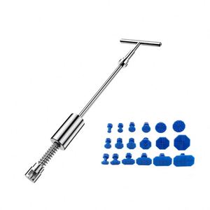 Kit d'outils de réparation de bosses de voiture avec 18 languettes de colle en plastique et extracteur à poignée en T, accessoires automobiles universels - Product Image 1