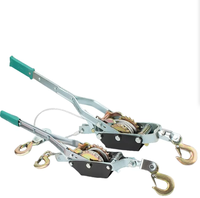 Tendeur multifonctionnel à double crochet, tendeur de câble en acier de type cliquet, tendeur manuel de traction pour travaux électriques