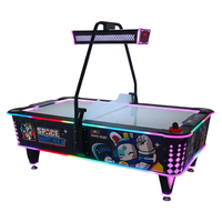 Machine de jeu d'arcade de hockey sur air à pièces, machine de jeu d'arcade sportive à deux joueurs en métal