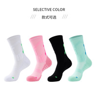 Chaussettes de sport en coton biologique de haute qualité, douces, respirantes, avec logo personnalisé, performance, tissu éponge, coussinets athlétiques, chaussettes de basketball