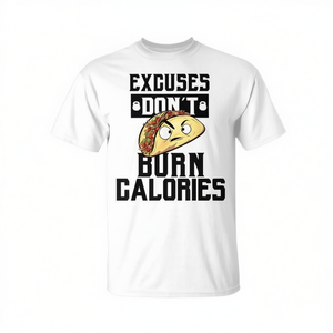 Camiseta para amantes de los tacos, excusas que no queman calorías, idea de regalo divertida - Product Image 2