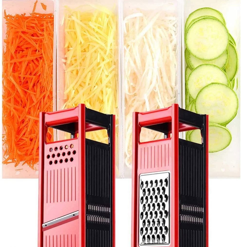 5 in1多機能野菜カッター手動ダイサージュリアンスパイラルマンドリン