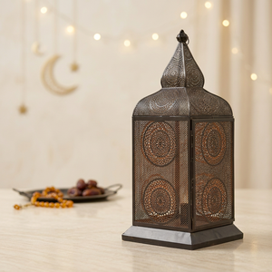Wholesale Metal <b>Moroccan</b> Lantern With Intricate Cutout Design For Ramadan Home <b>Decorations</b> - Product Image 1