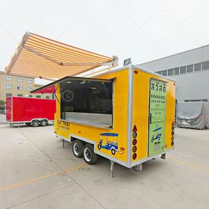 Street Deep Fryer Ice Cream Taco BBQ Trailer China <b>Small</b> Mobile Food Truck Vend Cart Car for Sale - Product Image 2
