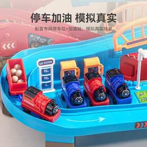 Circuit de Course EPT pour Enfants : Ensemble Éducatif Aventure Spatiale avec Voitures Inertielles Coulissantes et Parking pour Garçons et Filles - Product Image 3