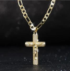 Nuova <span class=keywords><strong>Collana</strong></span> HipHop <span class=keywords><strong>con</strong></span> Ciondolo a <span class=keywords><strong>Croce</strong></span> in Acciaio Inox 14k e Catena a Corda Placcata Oro Impermeabile <span class=keywords><strong>con</strong></span> Carte da Poker per Regalo e Feste - Product Image 6