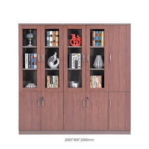 Nội thất văn phòng công suất lớn màu đỏ Ngăn Kéo văn phòng hiện đại Tủ hồ sơ kính miễn phí đứng Tủ Trưng Bày Tủ lưu trữ - Product Image 3