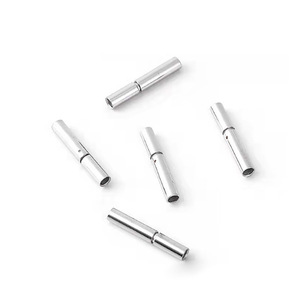 Hebillas Metálicas de Acero Doradas y Negras para Joyería DIY, Duraderas para Cuerdas Enceradas y Pulseras - Product Image 3