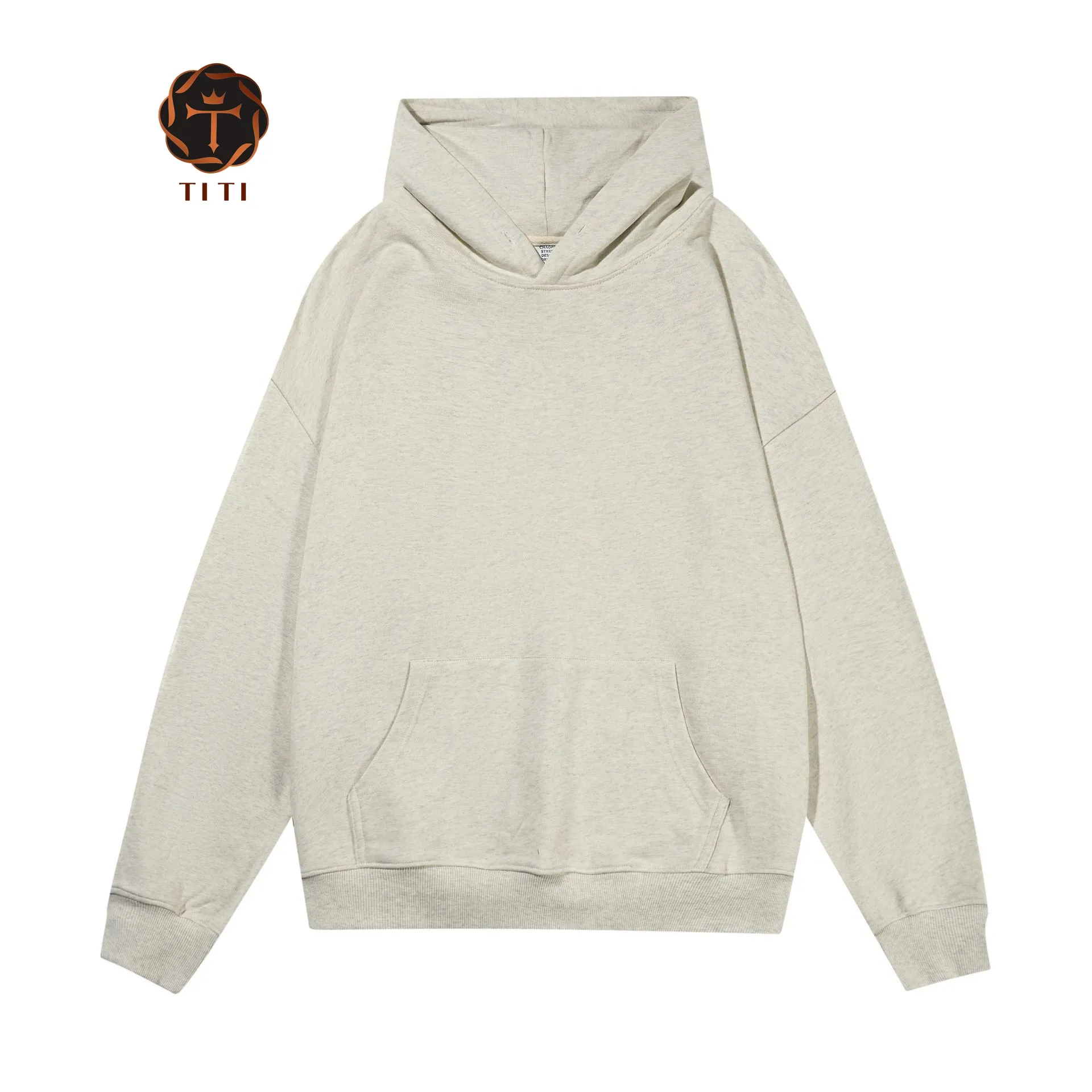 TITI Logo personalizzato 380gsm abbigliamento all'ingrosso di coppia felpa con cappuccio Unisex felpa con cappuccio felpa in cotone felpa con cappuccio