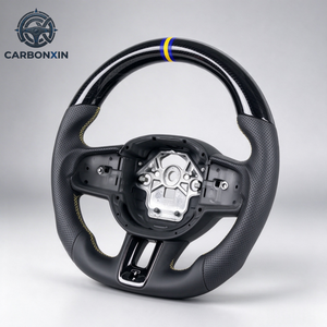 Maßgefertigtes Geschmiedetes Leder-Karbon-Sportlenkrad mit LED für C40 XC40 Polestar 2 Recharge V60 C30 S40 Xc60 S60r S60 Xc90 - Product Image 6