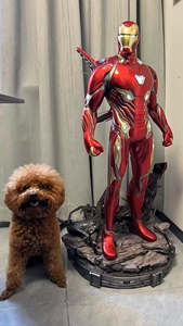 Statua di <span class=keywords><strong>Iron</strong></span> Man in Resina a Grandezza Naturale 1:1, Scultura Artistica Personalizzata all'Ingrosso, Figura di Supereroe da Film - Product Image 2