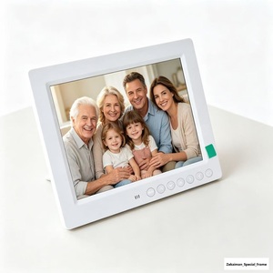 Reloj Electrónico Digital Personalizable <span class=keywords><strong>de</strong></span> 8 Pulgadas, Marco <span class=keywords><strong>de</strong></span> Fotos, Reproductor <span class=keywords><strong>de</strong></span> Video <span class=keywords><strong>MP4</strong></span>/AVI, Reproductor <span class=keywords><strong>de</strong></span> Audio MP3, Resolución 800x600, Plástico ABS - Product Image 2