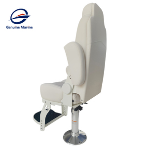 <span class=keywords><strong>Capitaine</strong></span> blanc marin <span class=keywords><strong>de</strong></span> luxe avec repose-main Base <span class=keywords><strong>de</strong></span> siège réglable en acier inoxydable Siège à suspension rabattable pour bateau <span class=keywords><strong>de</strong></span> yacht - Product Image 5
