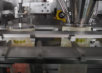 Machine d'emballage automatique de granulés alimentaires en plastique à double tête de remplissage et de scellage pour sachets préformés à fermeture éclair SG-180Z