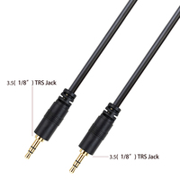 Câble audio TRS 3,5 mm Yinyu AC060P pour connecter un smartphone, un ordinateur portable à un système audio stéréo de voiture, système HiFi