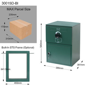 Cadre en bois personnalisé Pression Sécurité extérieure Panneaux de clôture de jardin en acier galvanisé Boîte à colis facile à assembler - Product Image 5