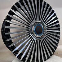 Nouvelles jantes en alliage d'aluminium forgé 6061 T6 à rayons multiples usinés noir brillant 18-23 personnalisées Garantie 6 ans Geruida S2-00026