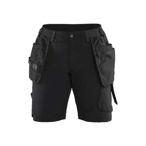 BLAKLADER - 718316459998C40 Craftsman <b>shorts</b> 4-way stretch <b>women</b> Black/Dark <b>grey</b> - EAN 7330509876053 WORK TROUSERS WORK <b>SHORTS</b> - Product Image 1