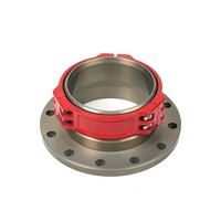 Kopling Selang Pemadam Kebakaran TPU Fleksibel Tahan Lama dengan Klem Ganda Flens Kustom Produsen, Paduan Aluminium