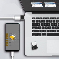 Vente en gros ABS Aluminium Mini Type-C vers USB Adaptateur 2.0 Otg Câble de données de téléphone portable Convertisseur de charge pour chargeur rapide Pd