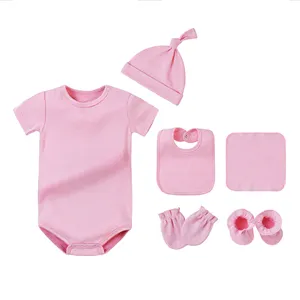 Baby New Born Infant Toddler 8 Pieces 100% Cotton Clothing Set