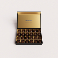 Boîte-cadeau personnalisée de luxe pour chocolats et bonbons avec insert, emballage en carton premium pour cadeaux, vente au détail et image de marque