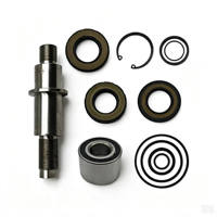 Kit d'assemblage d'arbre fileté usiné CNC avec roulement, joint d'étanchéité, circlip et joint torique – Composant de précision pour l'entretien et la remplacement d'arbres