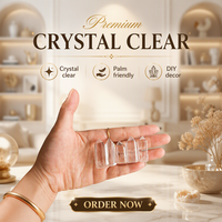 Piliers de cristal d'eau blanc naturel Pansha, pointus simple/double, 3,5-4 cm, coffret de décoration