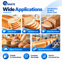 Équipement de découpe automatique de pain de mie pour boulangerie commerciale, machine à trancher le pain électrique automatique