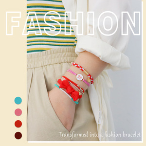 Phụ Nữ Cổ Điển Boho Thiết Kế Ban Nhạc Tóc Thiết Lập Đàn Hồi Tóc Quan hệ Vòng Đeo Tay Với Kim Loại Quyến Rũ - Product Image 3