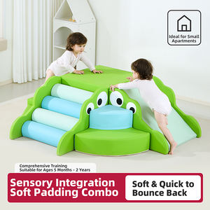 टॉडलर चढ़ाई खिलौने, 6-टुकड़ा फोम ब्लॉक, क्रॉलिंग, चढ़ाई और स्लाइडिंग के लिए इनडोर सॉफ्ट प्ले जिम जिम - Product Image 2