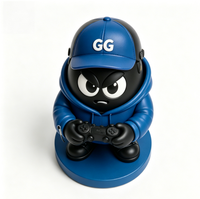Figurines PVC promotionnelles de 8,5 cm, écologiques, mignonnes, sur le thème de la vie gamer, en boîte mystère, jouets d'art de collection personnalisés par des designers
