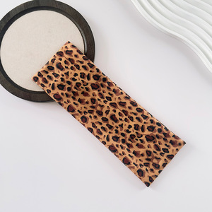 Sexy <b>leopard</b> print wide elastic <b>headband</b>, suitable for sports, fitness, yoga, makeup, retro style hair accessories - Product Image 5