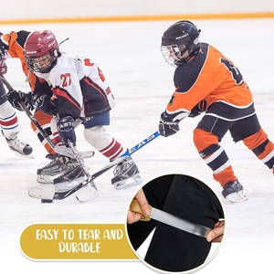 Protector de <span class=keywords><strong>Espinilleras</strong></span> de Fútbol Adhesivo de PVC Impermeable Personalizado, Calcetines de Rugby para Jugadores de Fútbol, Cinta Deportiva Transparente para Hockey sobre Hielo - Product Image 4