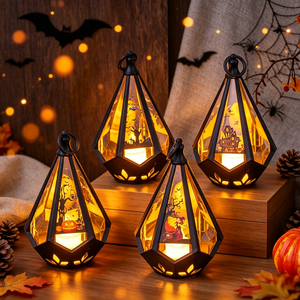 Adorno de Escritorio con Luz Nocturna para Ambiente de Fiesta de Halloween, Regalo Festivo para Decoración de Mesa Interior del Hogar, Suministros para el Día de los Muertos - Product Image 1