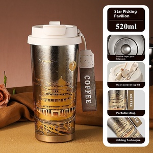 Tasse en titane de grande capacité Tasse de voiture portable simple Tasse <span class=keywords><strong>thermos</strong></span> à eau en titane pur sous vide à double couche Design moderne - Product Image 6
