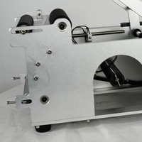 Étiqueteuse manuelle Simple et manuelle pour bouteilles de vin, Machine de dépose d'étiquettes adhésives pour autocollants ronds avec poignée, petit appareil d'emballage, pièces