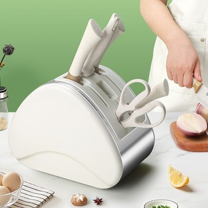 Bán buôn 7 cái dao nhà bếp thiết lập với chủ đầu bếp dao khối Set với nhựa xử lý cho nấu ăn - Product Image 2