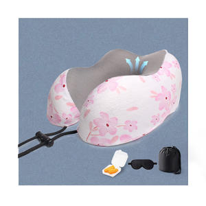 New Design <b>Memory</b> <b>Foam</b> U-shaped Pillow Custom logo Protect Sleep Home Travel Silk Travel Pillows for Airplane - Product Image 6