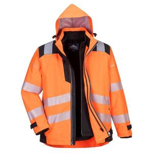 PORTWEST - PW365OBRS PW3 High visibility 3-in-1 <b>orange</b>/black <b>jacket</b> - EAN 5036108346936 <b>HI</b>-<b>VIS</b> WORKWEAR - Product Image 1