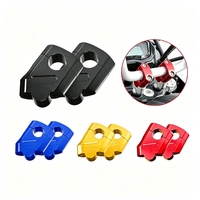 Penyangga Stang Motor 22mm CNC Aluminium Alloy, Klem Pengangkat Stang, Braket Pemasangan