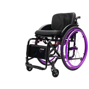 Silla de ruedas deportiva, silla de ruedas manual de aleación de aluminio, scooter multifuncional, plegable y ligero, exportación transfronteriza de fábrica - Product Image 4