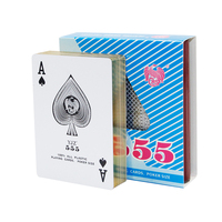 Haute qualité 100% nouvelles cartes à jouer en plastique PVC étanche Casino jeux de Table noir doré Poker cartes bord dorure