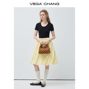 <span class=keywords><strong>Robe</strong></span> jaune ample sans bretelles VEGA CHANG avec corsage froncé élastique et ourlet bouffant, <span class=keywords><strong>robe</strong></span> d'été décontractée légère et douce - Product Image 2