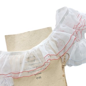 Pizzo Elastico Monofacciale a Doppio Strato RYL in Filato Neve Colorato, Plissettato e Intrecciato, per Elastici per Capelli, Gonne Fai-da-te, Polsini e Abbigliamento per Bambole - Product Image 5