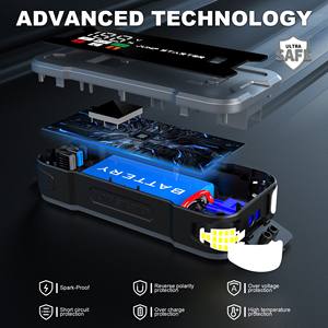 Démarreur de saut haute puissance 12V 24V 4000A Courant de pointe Affichage numérique SOS Stroboscopique 20000mAh pour moto/camion Démarrage hivernal - Product Image 6