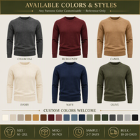 Vente Chaude Pulls Personnalisés pour Hommes Fournisseur en Gros OEM Usine de Vêtements Tricotés à la Mode Fabricant Direct de Pulls Tricotés pour Hommes