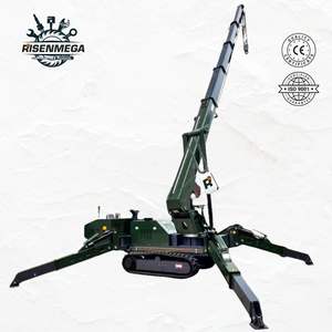 ריסנמגה 12 טון כוח דיזל טלסקופי בום הידראולי הרמה מנוף נייד העכביש עם משאבה הילוך נושא מנוע חשמלי - Product Image 1