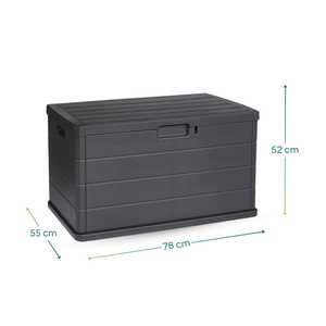 Boîte de rangement de jardin étanche et verrouillable, 170 litres, effet bois, pour usage extérieur - Product Image 2