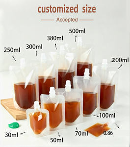 Custom PET <b>Coffee</b> Spout Pouch Transparent <b>Liquid</b> Packaging Bag Tea Beverage Sachet OEM ODM - Product Image 4